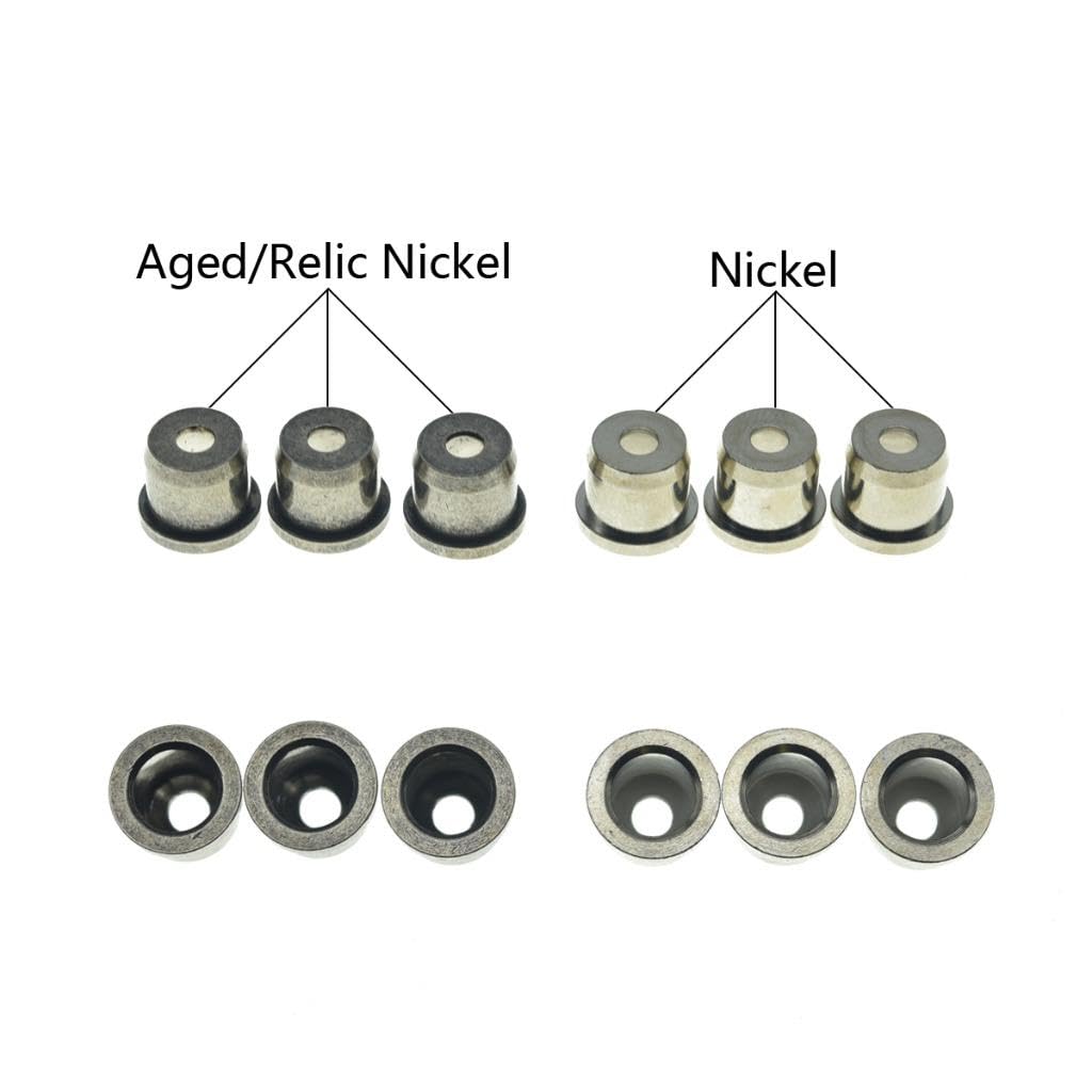 Dopro Set of 6 Brass String Through Body String Ferrules 5/16