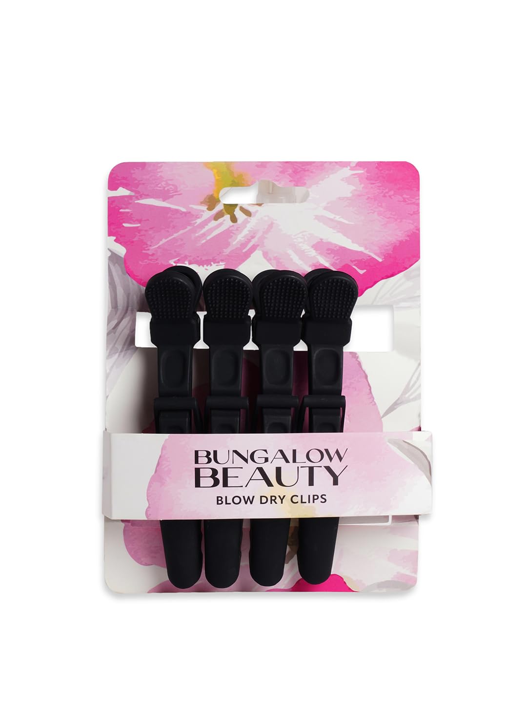BUNGALOW BEAUTY Professional Hair Sectioning Crocodile Hairdressing Clips For Women (Pack Of 4), Black 1