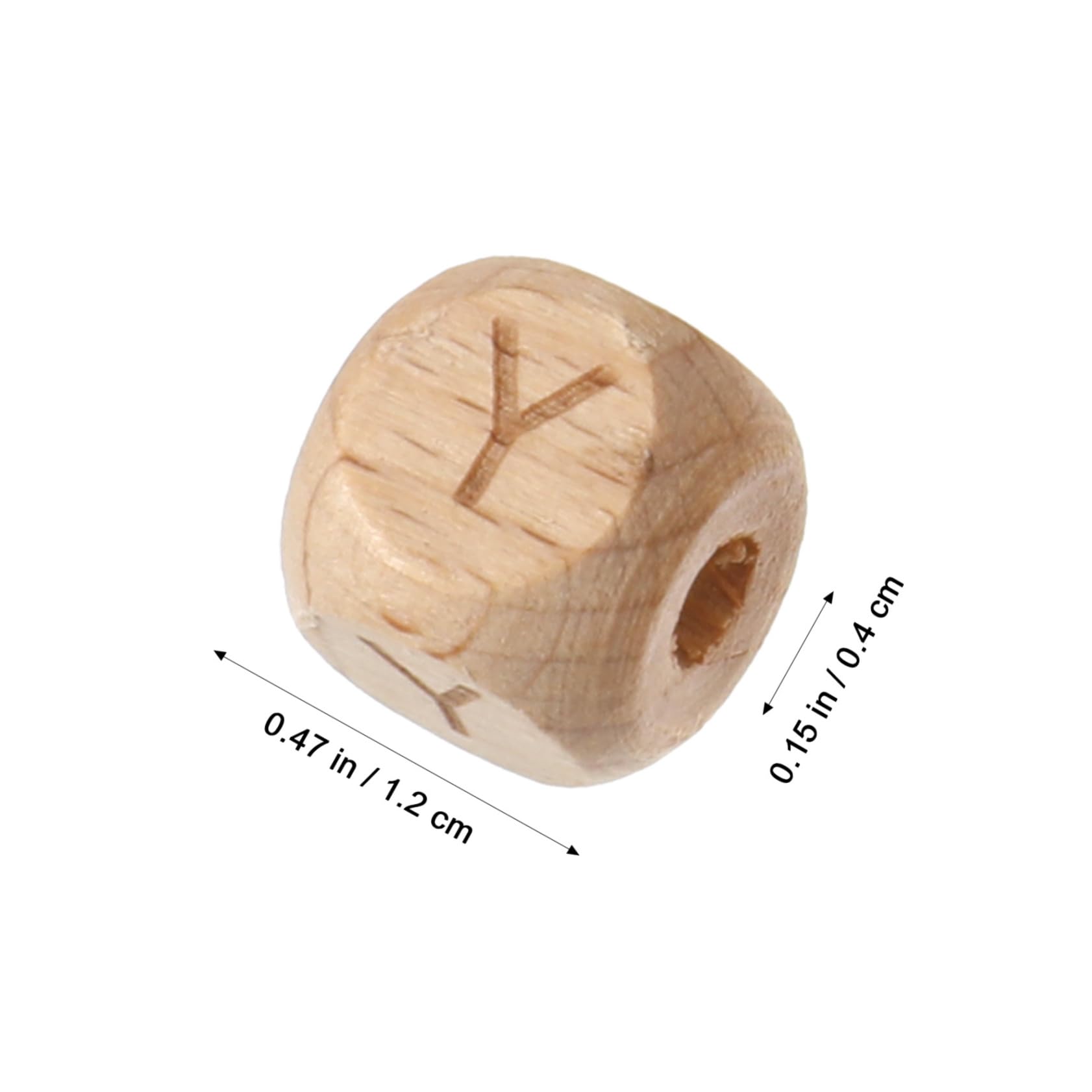 SEWACC 260stücke Runde Buchstabenperlen aus Holz Lose Holzperlen mit Alphabetbuchstaben für Schmuck-bastelarbeiten Halsketten und Armbänder