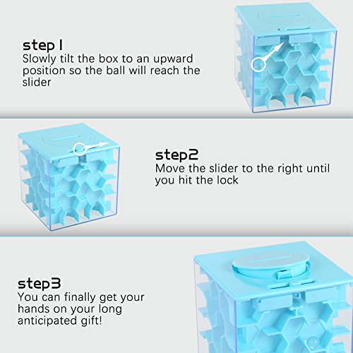 image for Acekid Money Maze Puzzle Box, Great Money Gift Holder Box, Fun Maze Pu