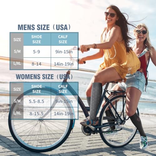 Image of 6 Pack Copper Compression Socks for Women and Men Circulation-Best Support for Medical,Running,Nursing,Athletic