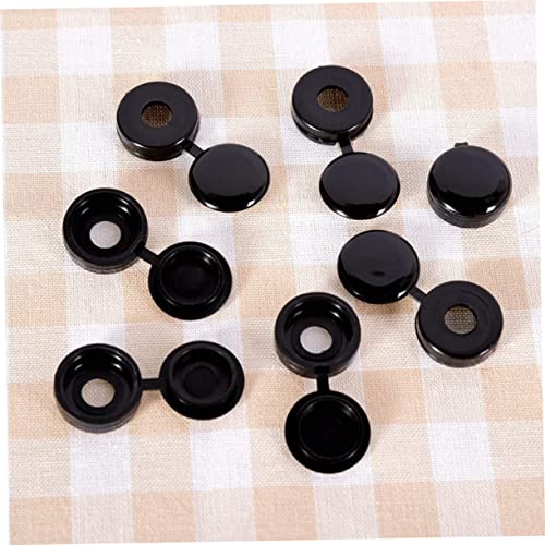 50 piezas Tapa Negra para Tornillos de Llanta de Auto para Bicicleta Decorativa Protección miniatura 2