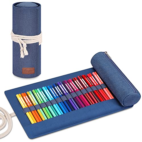 FINPAC Astuccio portapenne, grande capacità, 2 in