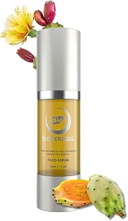 Prickly Pear Cactus Seed Oil (Barbary Fig) by BIODERMOIL 100% Pure Organic, Extra Virgin, Cold Pressed, All Natural Face, Dry Skin & Body Moisturizer 30ml