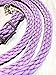 flat braided paracord reins Lilac Purple FR22
