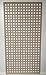LaserKris Dekoracyjna kratka ekranowa do szafki grzejnikowej, perforowana płyta MDF (4 x 2) K7