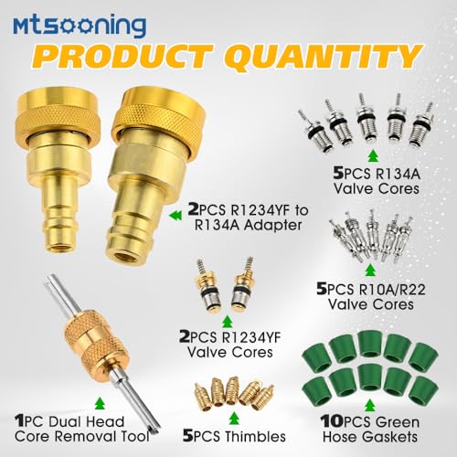 Adaptador de conversión R1234yf a R134a para aire acondicionado miniatura 5