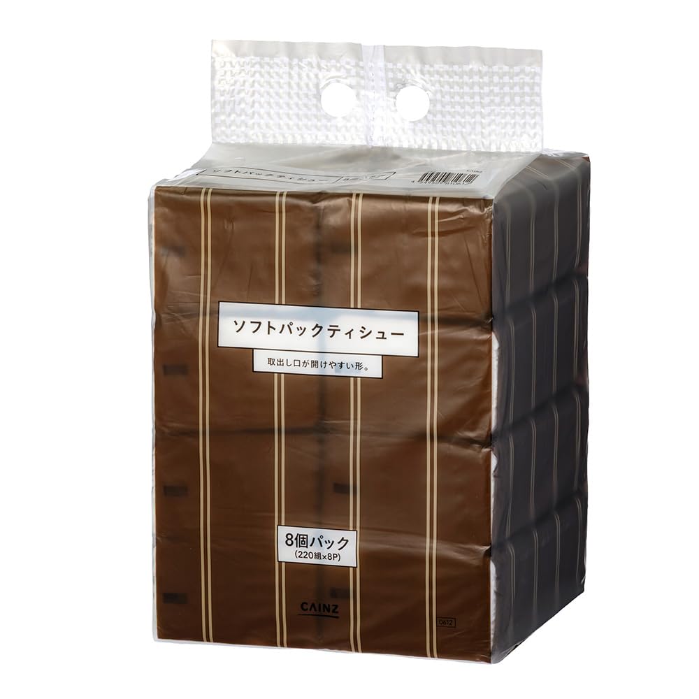 ８個ソフト Amazon.co.jp: カインズ(CAINZ) ソフトパックティッシュ 220組×8個