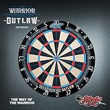 Shot Darts Warrior Dartscheibe mit Stahlspitze, mit Borsten, offizielle Wettbewerbsgröße, self heilend, Sisal, reduzierte Sprungkraft, stapelfrei