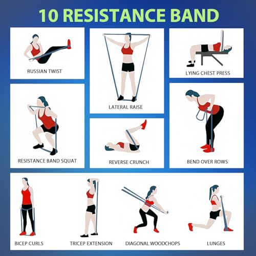 Image of LEEKEY Pull Up Assistance Bands,5-125LB Resistance Bands with Grip、Door Anchor、Gym Bag - Exercise Bands for Full-Body Training, Fitness, Physical Therapy -USA Original Patent