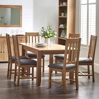 Julian Bowen Mallory Extending Dining Table, Oak, 76 x 180 x 90