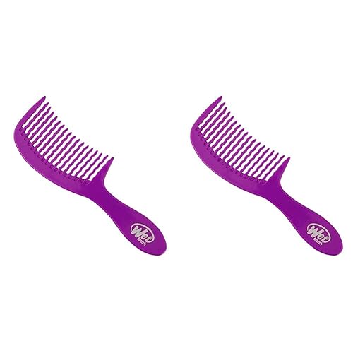 Wet Brush Peine desenredante - Peine unisex morado 1 pieza (paquete de 2)
