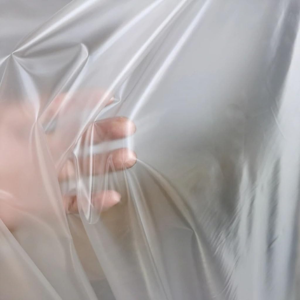 1pcs Translucent Misty TPU Fabric See-Through Plastic Clothing Fashion Raincoat Waterproof Sewing DIY Designer Fabric(1")