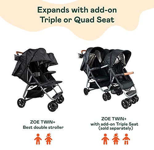 zoe double stroller tandem