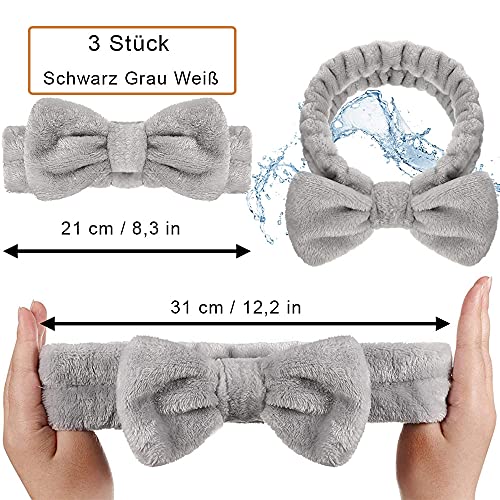 Haarband, hoofdband, 3 booghaarbanden, voor het wassen van het gezicht, make-up, yoga, sport - Image 4