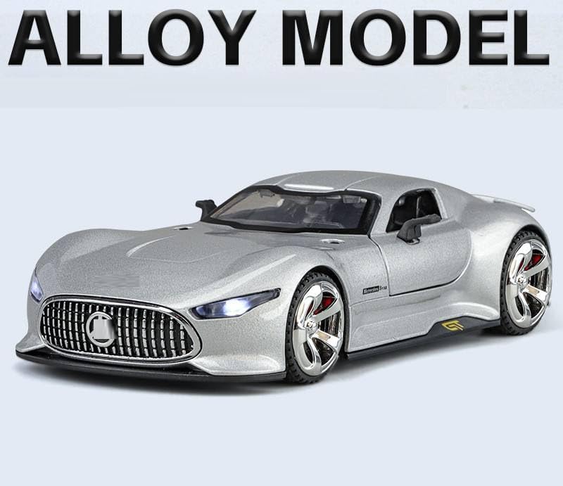 Image of Kammateswara Kids die cast car 1:32 Scale Model Metal Pullback Toy car with Openable Doors & Light Music(Random Color as per Stock) (AMG GT)