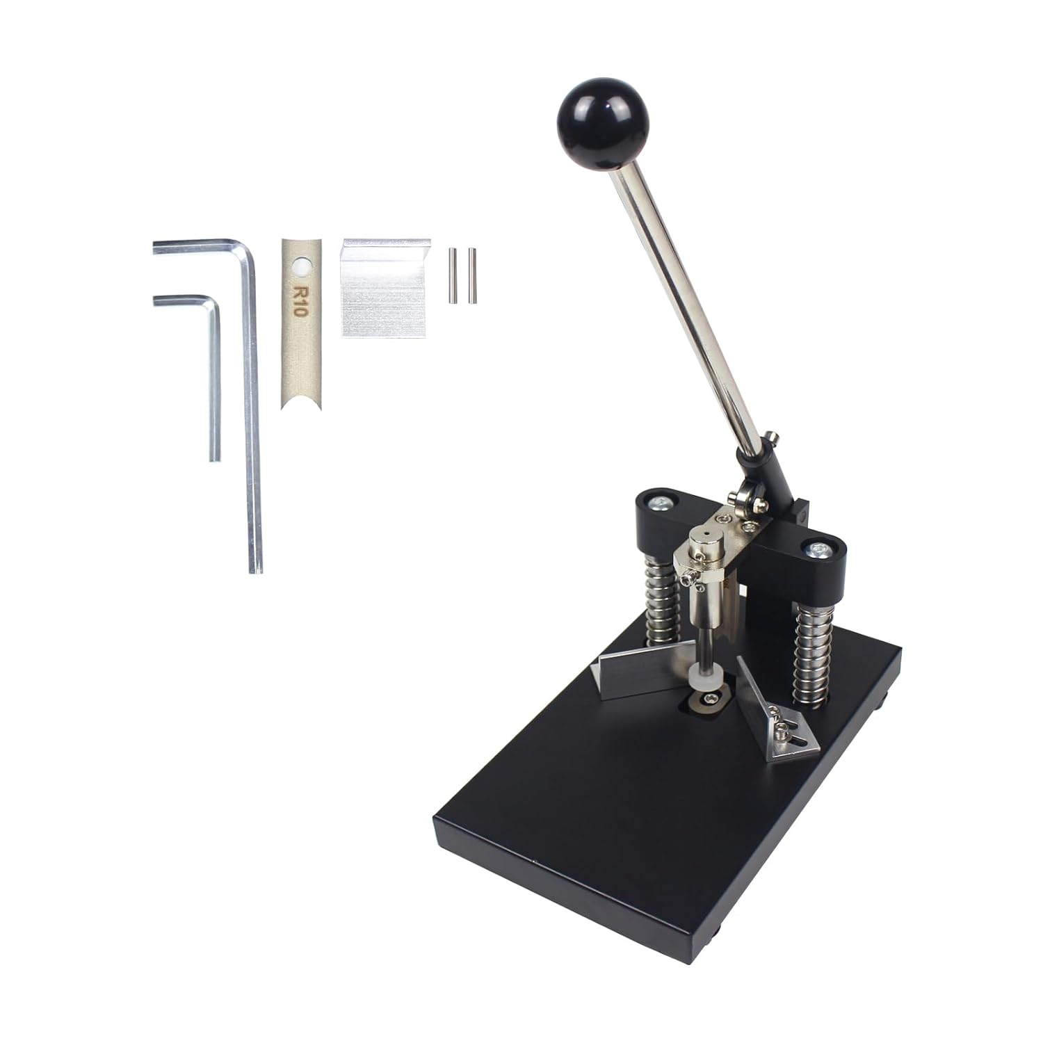 CNCTOPBAOS Corner Rounder Cutter Machine,R6mm R10mm Metal Dies Manual Corner Rounder Punch,30mm Thickness Heavy Duty Paper Card Arc Cutting Fillet for ABS Plastic,Aluminum Sheet,Office,Business,PVC