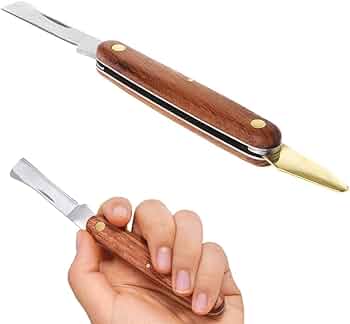 HASTHIP Grafting Cutter for Plants with Dual Blade, Stainless Steel Grafting Tool for Organic Fruits Tree, Foldable Bud Shoot Tool Pruning Cutter with...