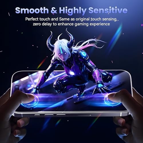 Image of OHAYO Tempered Glass Screen Protector Compatible with iPhone 17 Pro (6.3 inch) - 9H Hardness, HD Clear, Bubble-Free, Scratch Resistant, Case Friendly, Oleophobic Coating