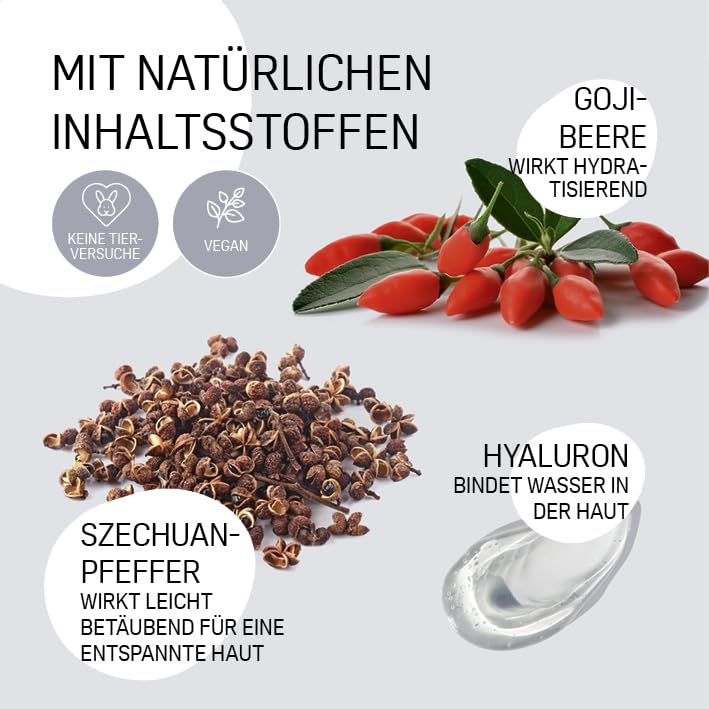 alla/jen - Hyaluron-Skintape "Glow Package" mit Gojibeere & Szechuanpfeffer | Sofortwirkung mit Kinesiologie-Tapes, wirksames Anti-Falten-Pflaster [vegan, 35 Tapes, 7 Anwendungen, 14 Tage]