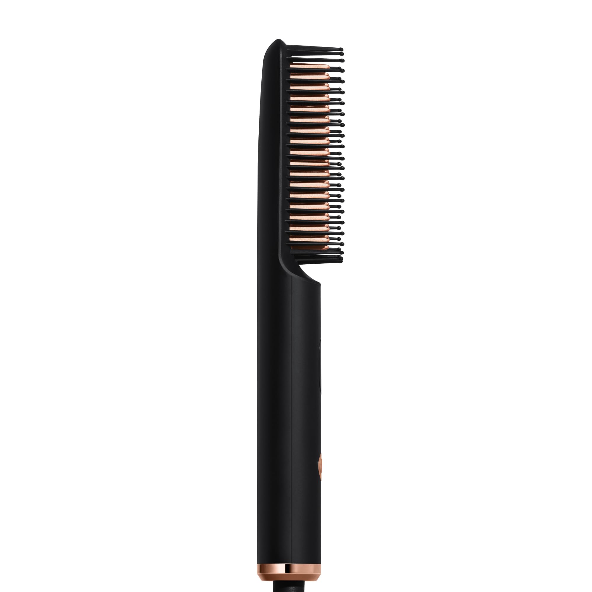 Red by Kiss Heat Real Brush, Auto Shut Off Straightener for All Hair Types, Portable & Easy to Carry, Protective Bristles for Silky Smooth Hair