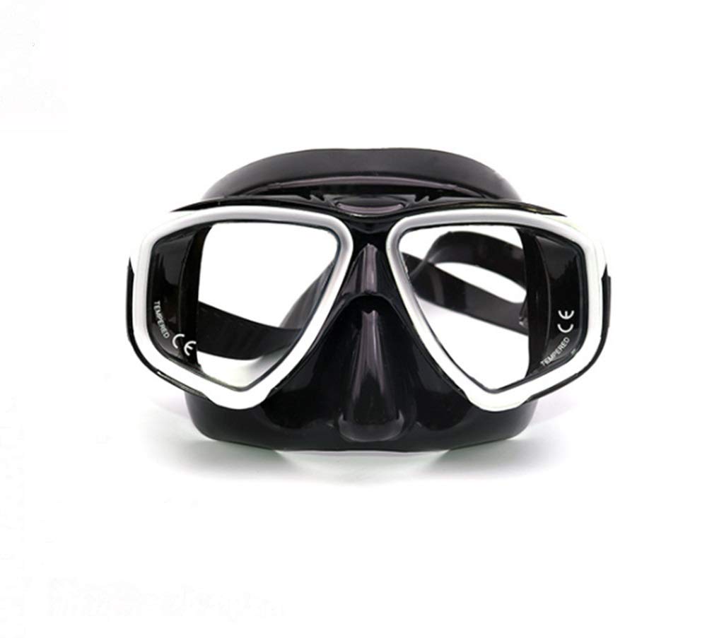 Juego de Snorkel de Cara Completa Premium con Gafas de Montura Grande: diseño sin Niebla, antiestrangulamiento y Ajuste hermético para Adultos