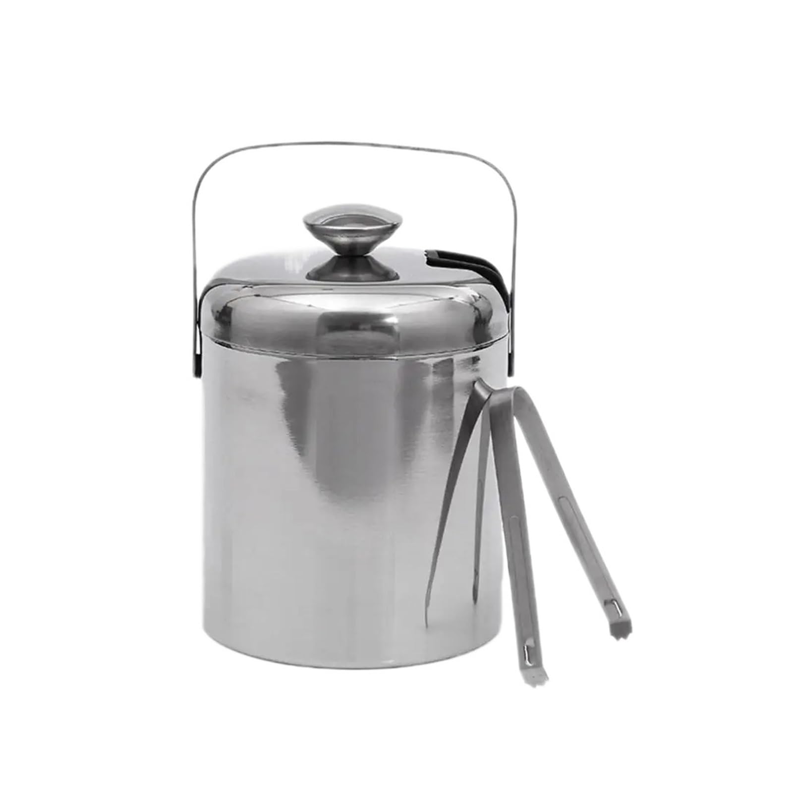 Cubo de hielo aislante de acero inoxidable de 1,3 l para enfriar sin condensación