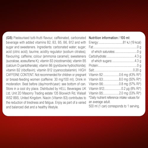 Image of HELL ENERGY DRINK CLASSIC 250ML- Pack of 24 (250ML X 24), Golden, Regular