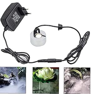 DierCosy Mistfabrikant Pond Herr Brunnen Atomizer Aquarium Fogger luchtbevochtiger voor binnen en buiten goed materiaal