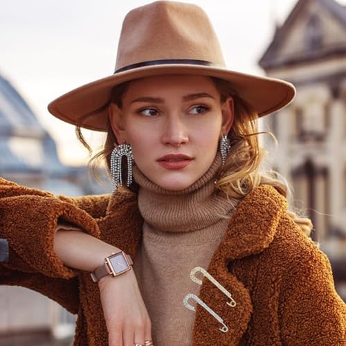 12 PCS Sweater Shawl Clips Retro Sweater Shawl Clips Faux Crystal Pearl Brooch Pins for Women Girls Costume Accessory3