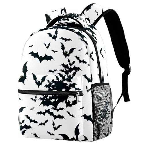 Sac à dos d'école multicolore Halloween pour fille garçon et voyage décontracté