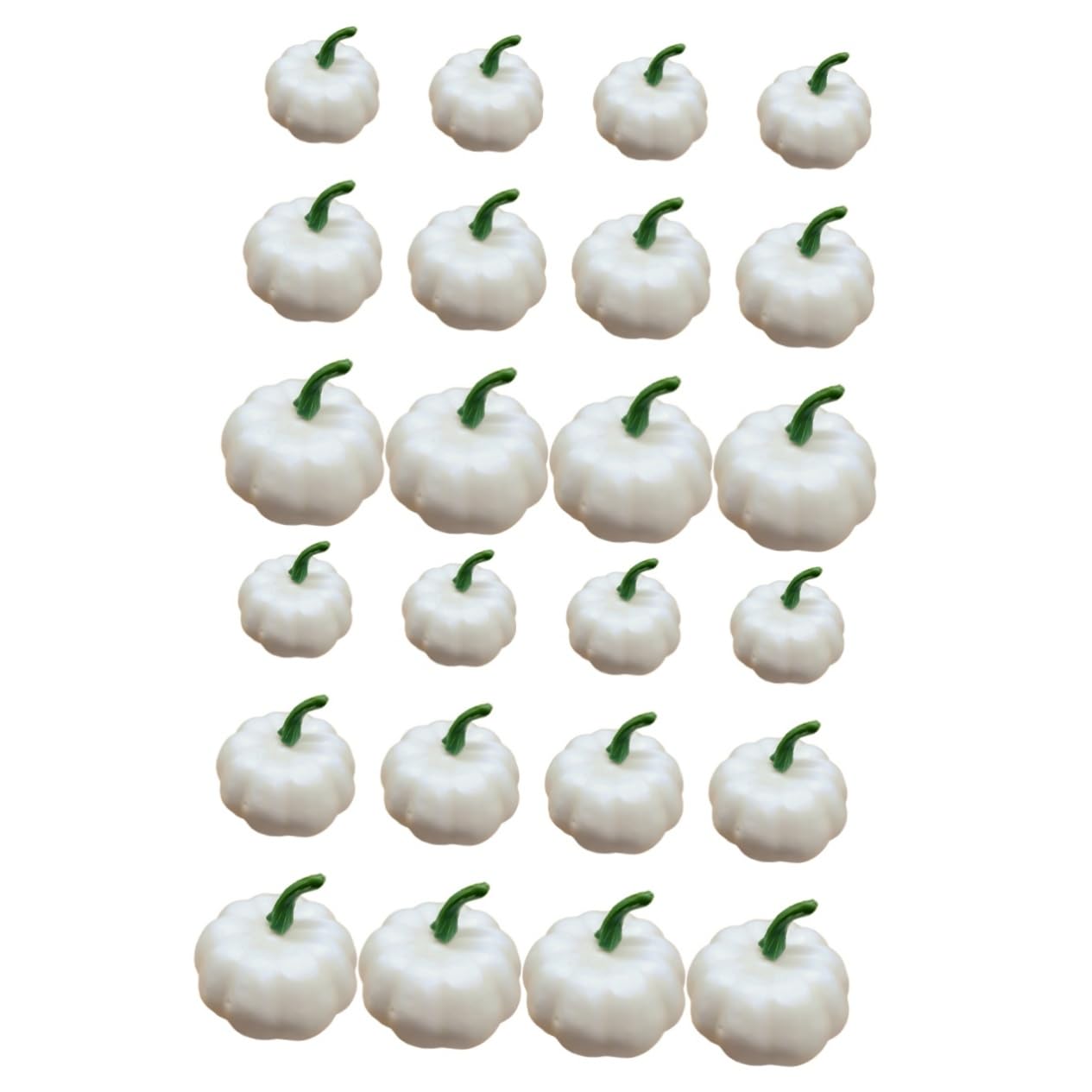 Garneck 24pezzi Decorazioni Zucche Simulazione Per Halloween e Ringraziamento Festivi Per e Realistici e Decorativi