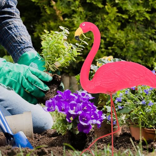 Lampe solaire flamant rose LED PLAFOPE pour décoration de jardin et pelouse extérieure - 6