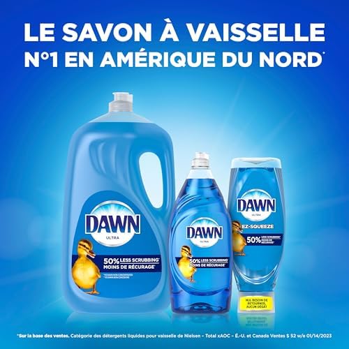 Dawn Ultra Dish Soap Refill, Antibacterial Hand Soap & Dishwashing Liquid, Apple Blossom Scent, 2.64 L (Package Look May Vary) - 4