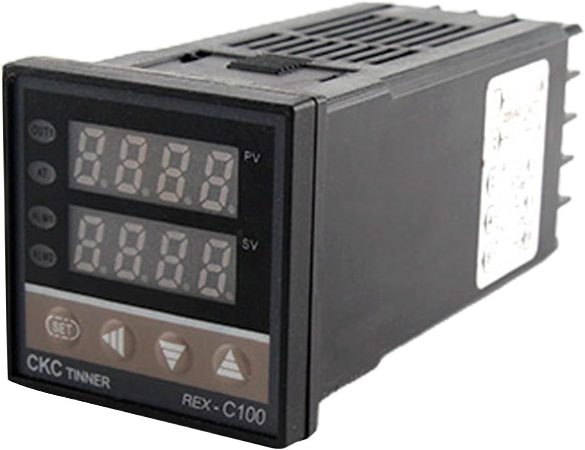 Alarm REX-C100 C400 C700 C900 220V Thermostat Digital PID Temperature Controller Kits With K-Type Probe
