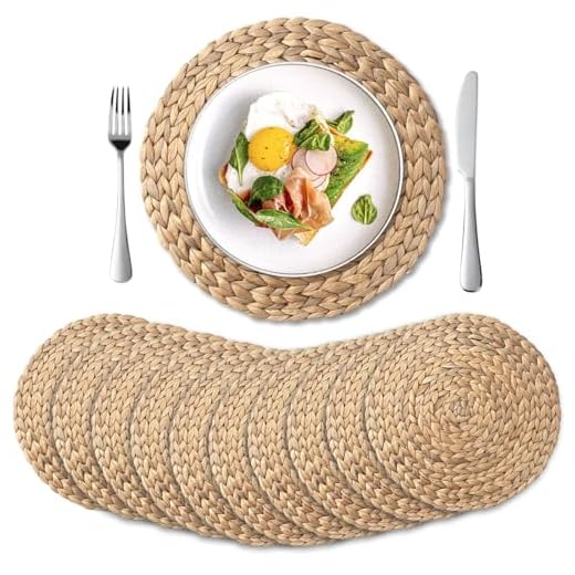Natural Water Hyacinth Woven Placemats