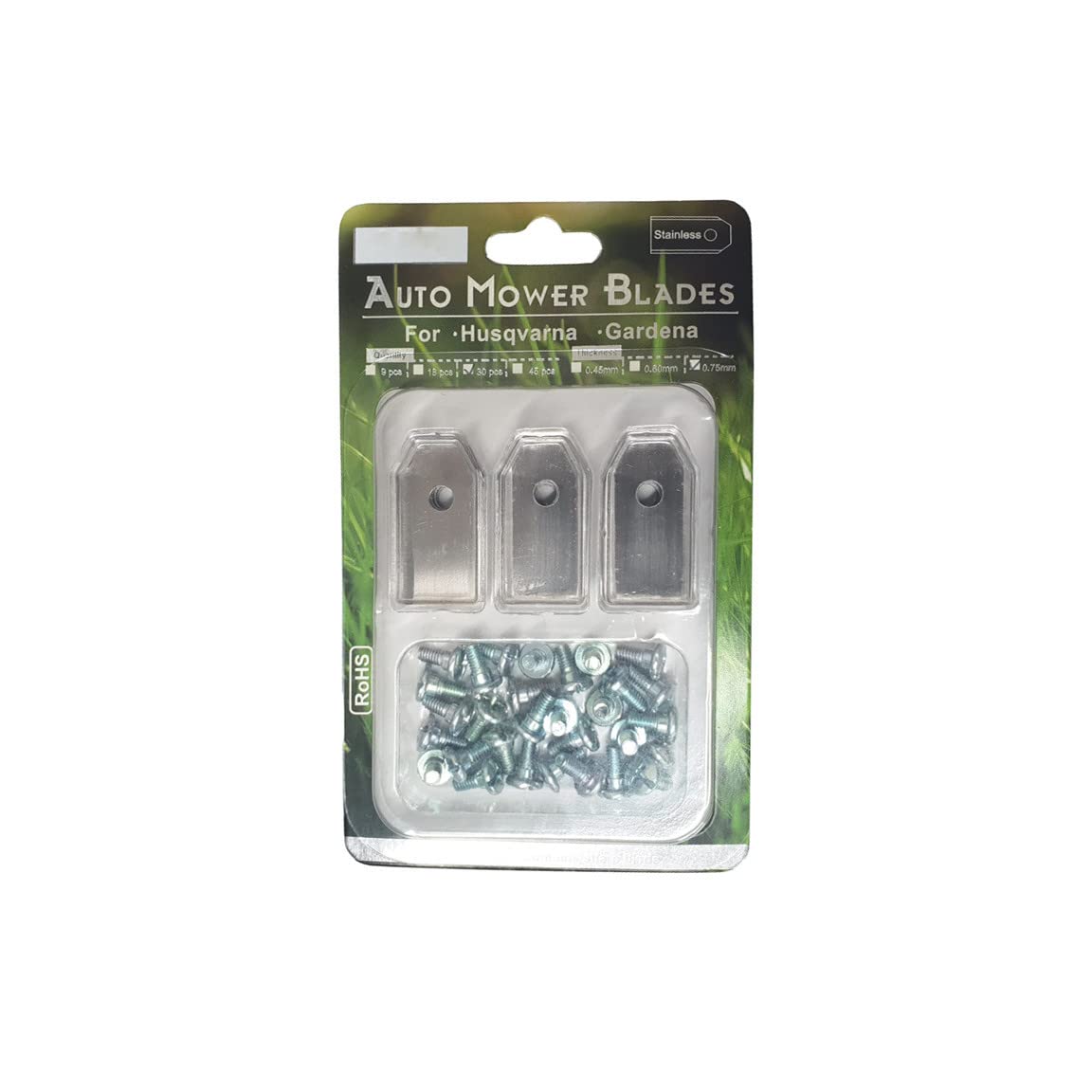 Redpart 30 Pack Automower Gardena Stainless Steel Blades Fits Husqvarna Replaces 5778646-03