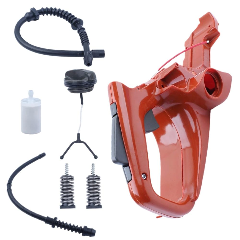 Conjunto de amortiguador de manija trasera de tanque de combustible de Gas de plástico 525862104 Compatible con motosierra 445 450 E 445E 450E