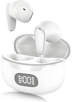 Language Translator Earbuds, 74 Languages 70 Accents Online Translation Bluetooth 5.0 Noise Reduction Voice Translator with Digital Display, for Travel