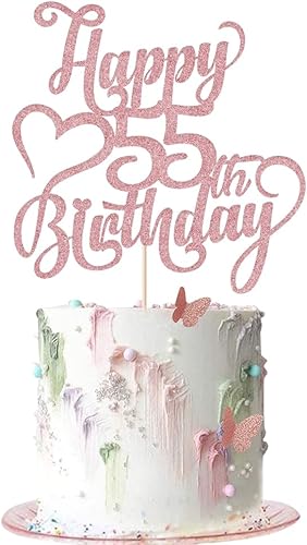 Miniatura 67 de Decoración para tarta de cumpleaños número 15 con purpurina dorada – 15 aniversario/cumpleaños – Hello 15, Cheers to 15 años, 15 & Fabulous Cake