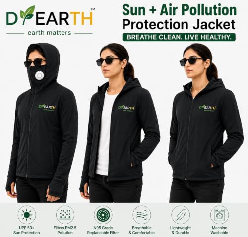 Image of D-EARTH Premium Sun + Air pollution Protection Jacket for Women