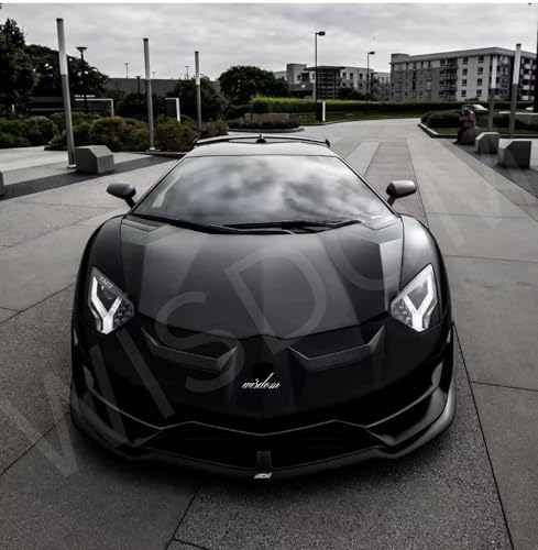 Image of WISDOM Matte Black Vinyl Car Wrap Air Release, Self Adhesive, Vehicle wrap Sheet for Automotive Bike DIY Exterior Interior Decoration (Black MATT, 20 Inch X 12 Feet)