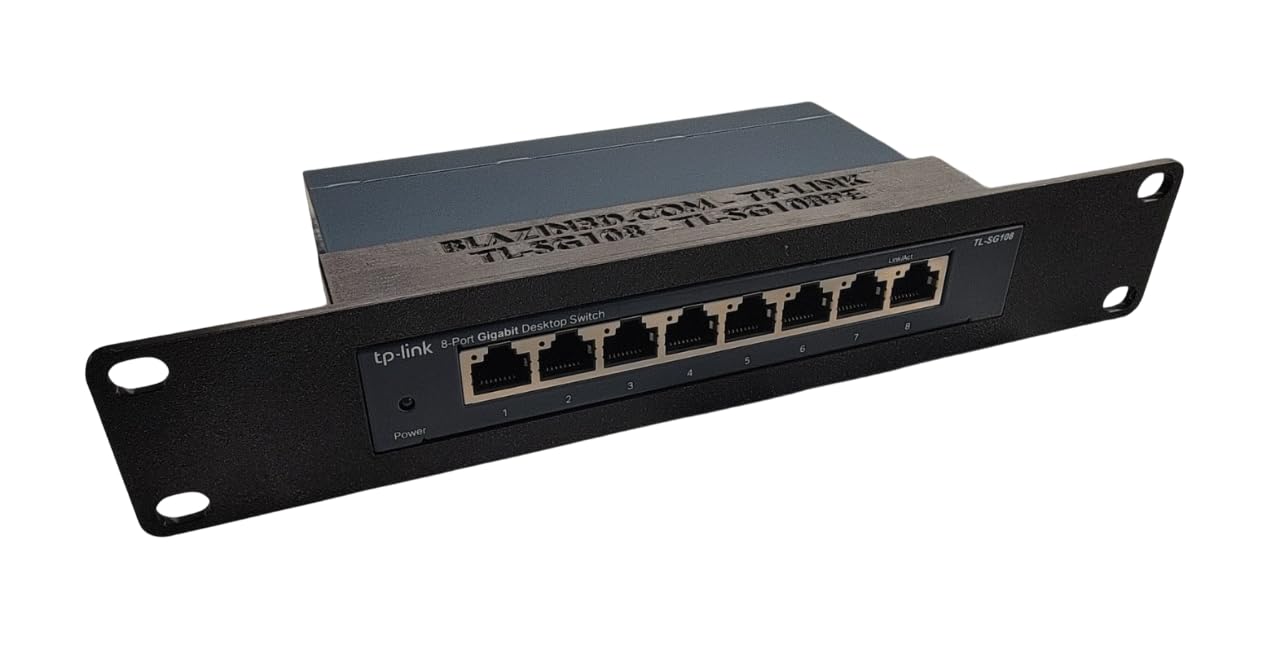 Amazon.com: 10 Inch 1U Network Rack Mount for TP-Link TL-SG108PE