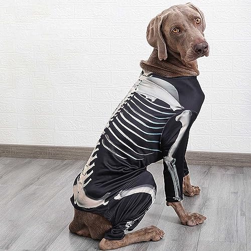 Disfraz de Esqueleto para Perro Grande DLOULP miniatura 6
