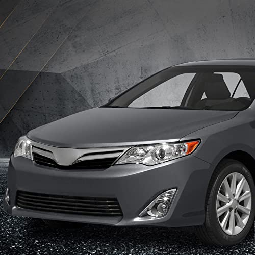 As Headlights Assembly Replacement For 2012 2013 2014 Toyota Camry L/Se/Le/Xle/Hybrid Chrome Housing Amber Reflector Clear Lens Driver And Passenger Side #TOP5