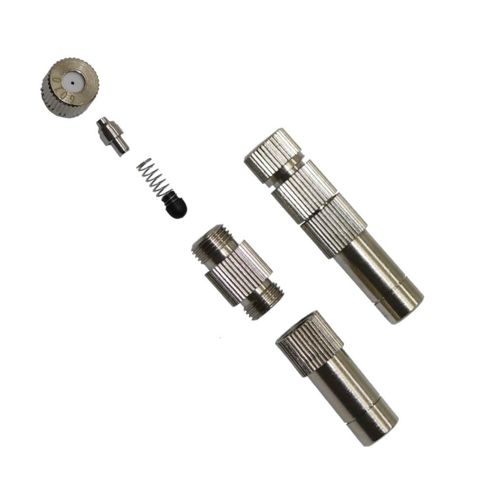 Adaptador de Conector de Manguera, 50 Piezas, 8 Mm, Antigoteo con Filtro, Bloqueo Deslizante, Conexión Rápida,Re de Baja Presión, 0,2-0,6 Mm, Boquillas Antiniebla, Aspersores de Riego Gareden/0,3 Mm