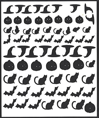 Preisvergleich Produktbild Halloween Nail Vinyl Aufkleber (schwarz)