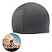Unisex Quick Drying Hat Cycling Skull Cap for Bike Motorbike Helmet Liner, Moisture Wicking Lightweight Breathable Mesh Cap with Stretchable Sweat Band, Black