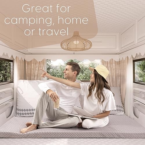 Portable Memory Foam Camping Mattress for Travel or Home - Twin Size