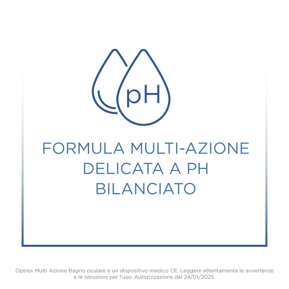 Optrex Multi Azione, Bagno Oculare con Estratti Naturali per Occhi Rossi, Stanchi e Irritati 100ml